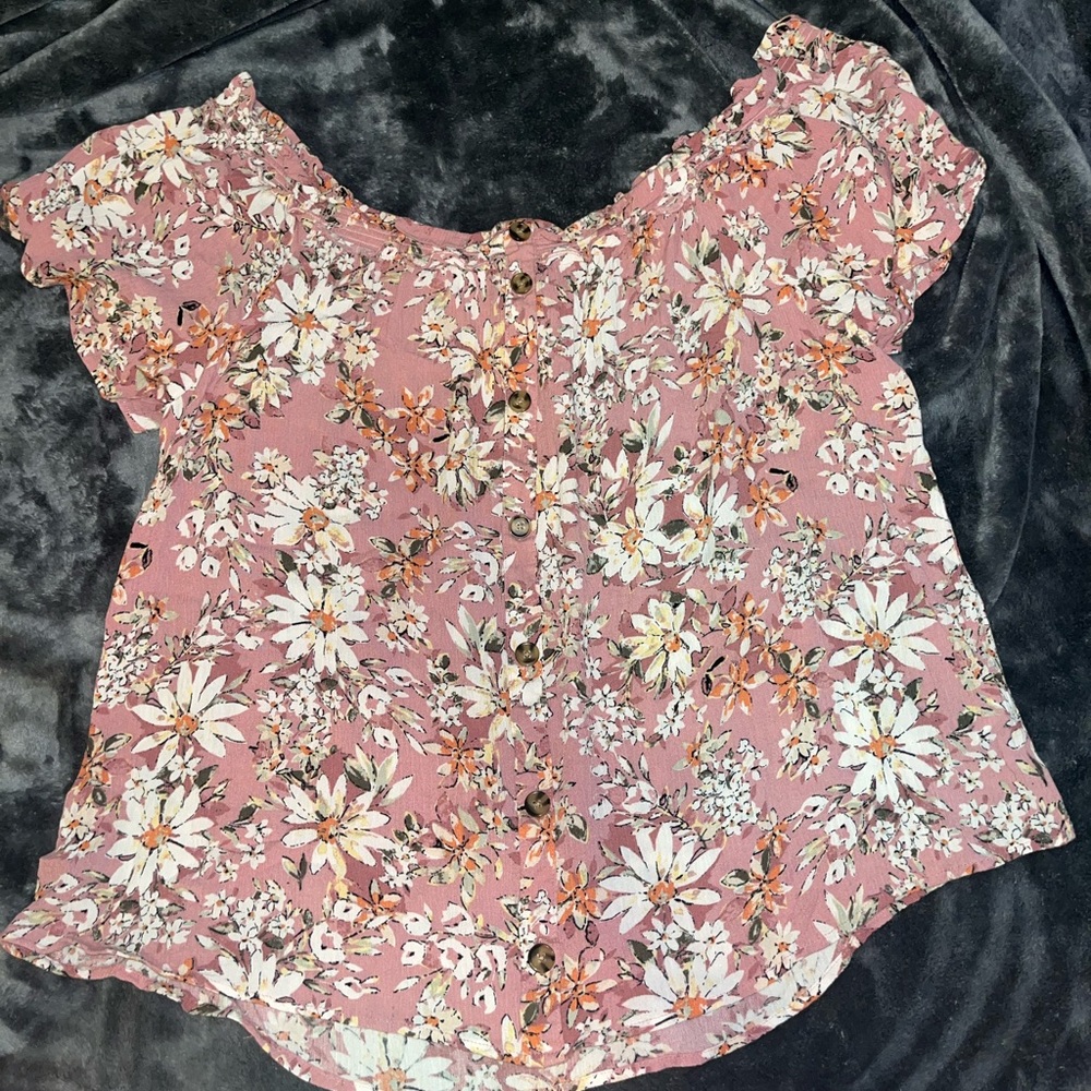 Off the Shoulder Floral Top